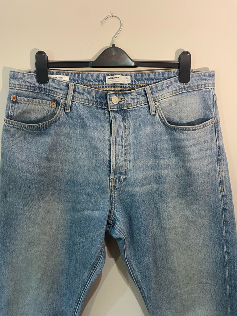 Jack & Jones Light Blue Straight Leg Jeans (36/32)